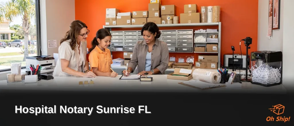 Oh Ship! includes notary services alongside its other document and mailing offerings, giving Tamarac-area families